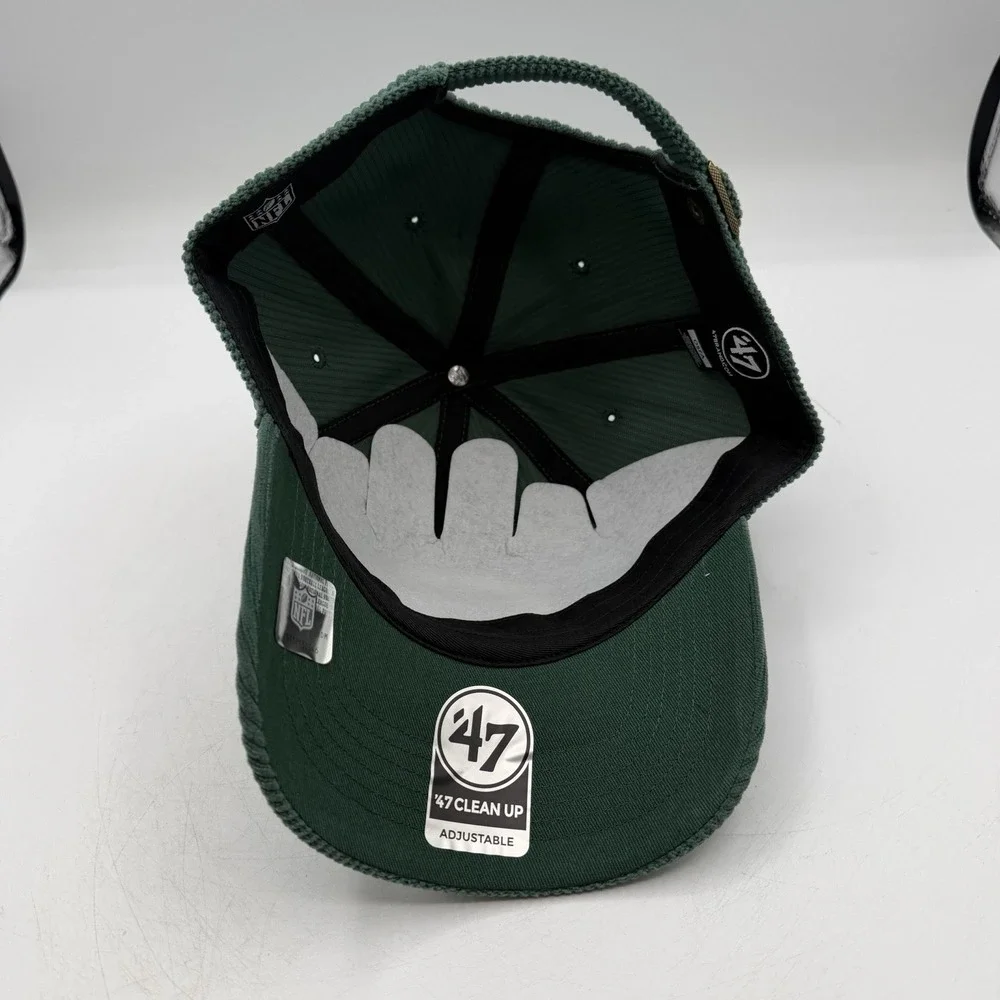 '47 Brand Clean Up Green Bay Packers Hat Cap Strapback Corduroy Adjustable NFL‎